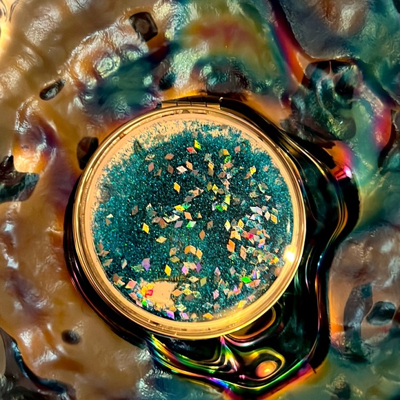 Austrian Crystal Owl Necklace & Glitter Mirror Compact - Picture 4 of 4